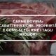 Carne bovina caratteristiche